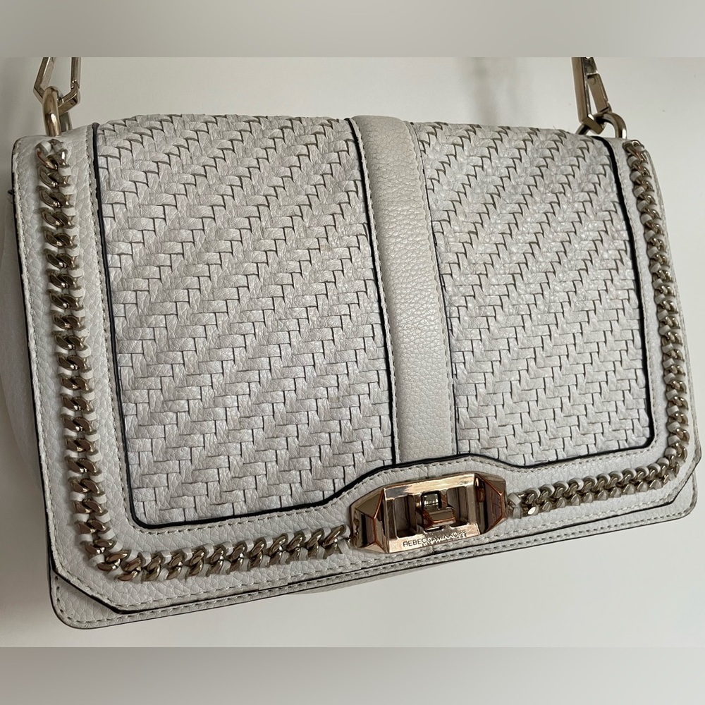 Rebecca Minkoff Woven Leather Crossbody Bag